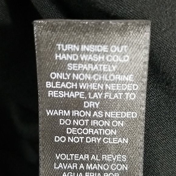 WHBM black  Beaded V-neck Blouse - Picture 9 of 10